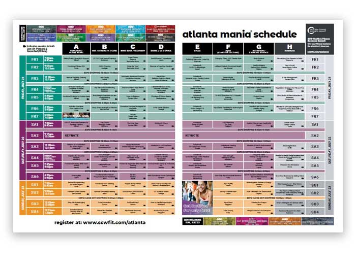 Atlanta MANIA® 2023 BROCHURE & SCHEDULE