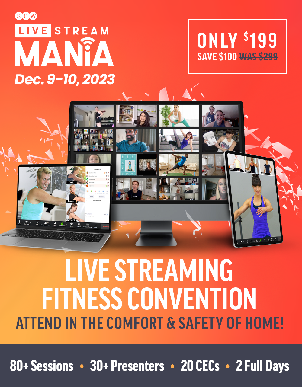 Live Stream MANIA® 2023 SCW Fitness Education Store